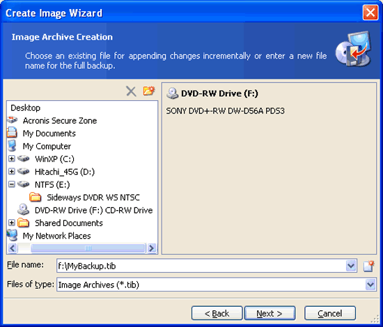 Explore Image and Restore Single Files