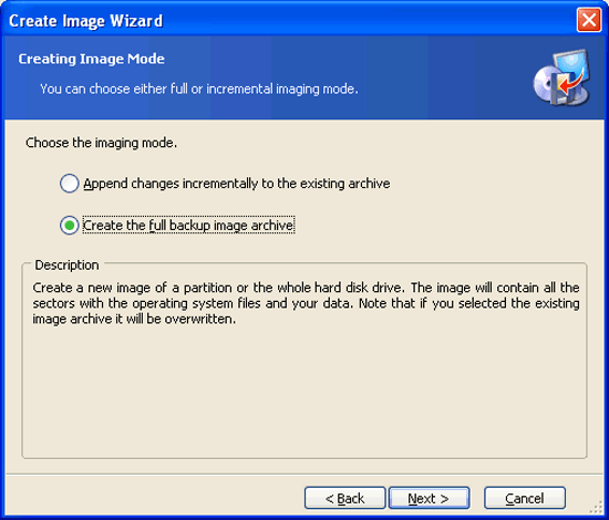 Create Image mode