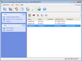 Software configuration management with executing applications on a remote computer