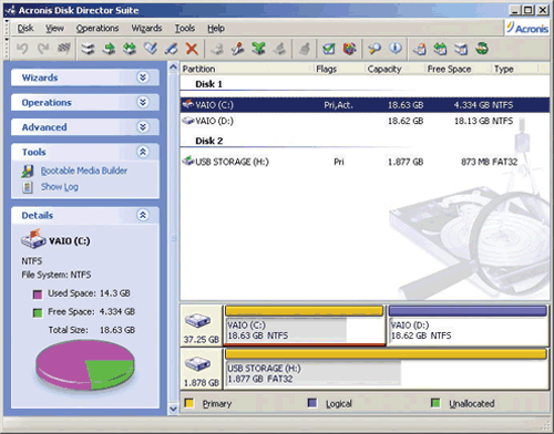 acronis disk director bootable iso