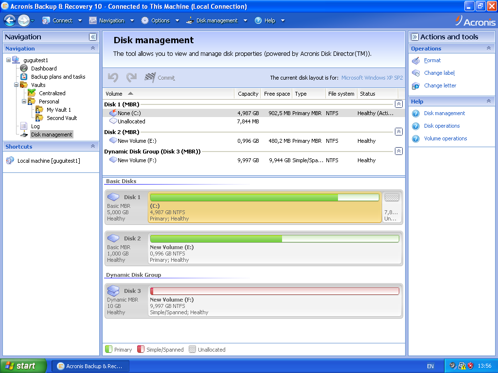 Acronis backup recovery 10