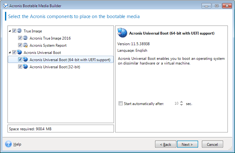 Backup schemes