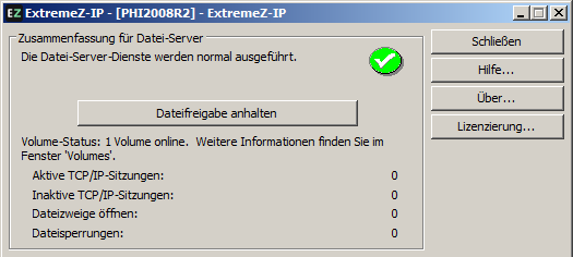 Installation Cluster Administration EZIP Admin