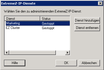 Installation Diensterstellung Liste2
