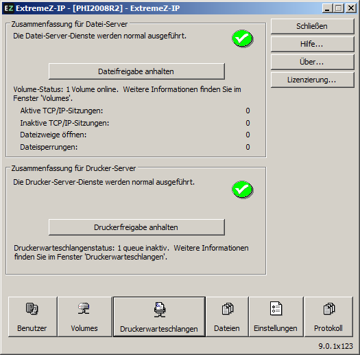 Schnellstart Ezip Administrator
