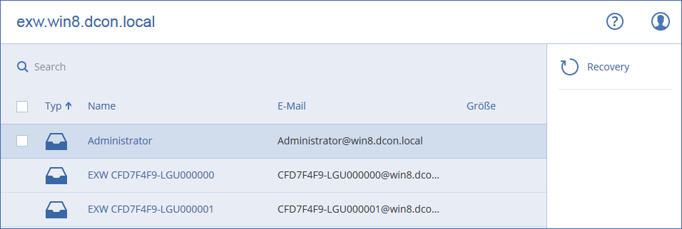 Exchange-Postfächer