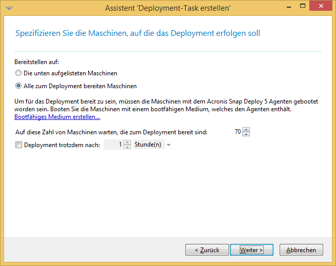 Triggering conditions for event-driven deployment
