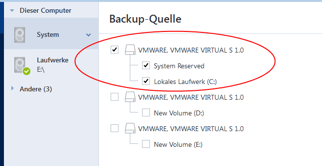 disk selection entire 150