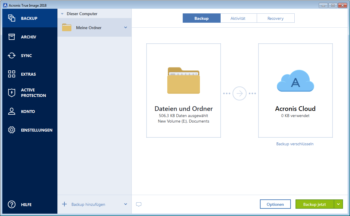 disk backup source 200