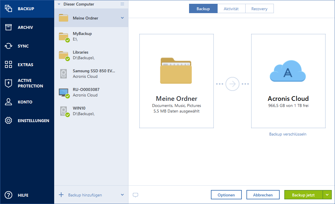 disk backup source 200