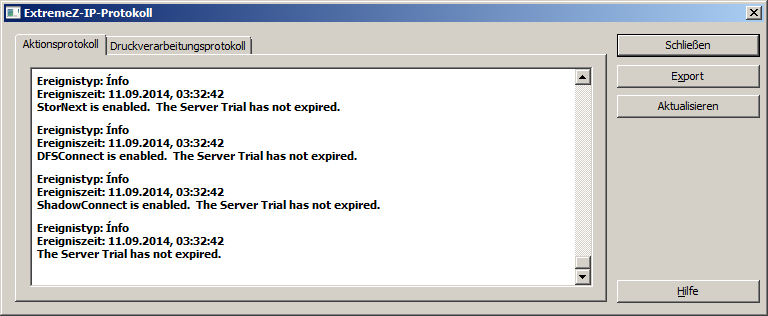 Verwendung Protokoll