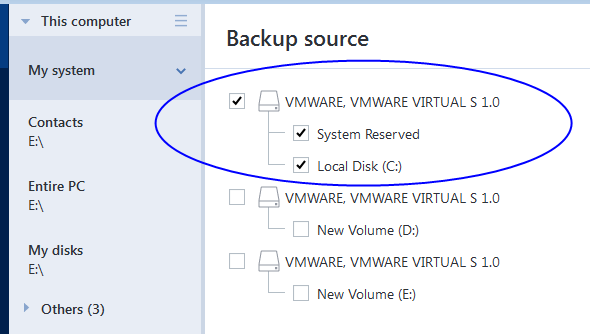 disk selection entire 150