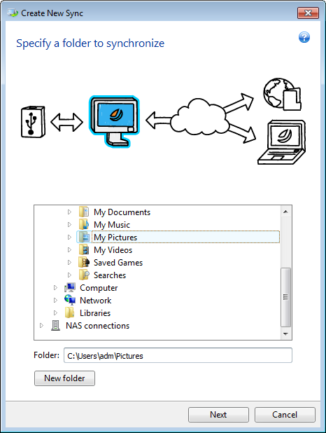 create new sync