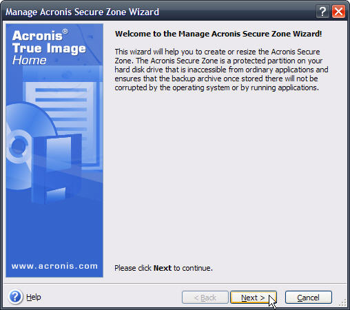 Acronis True Image 2019 Startup Recovery Manager Acronis Startup Recovery Manager and Acronis Secure Zone