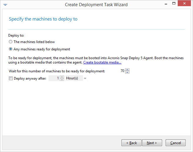 Triggering conditions for event-driven deployment