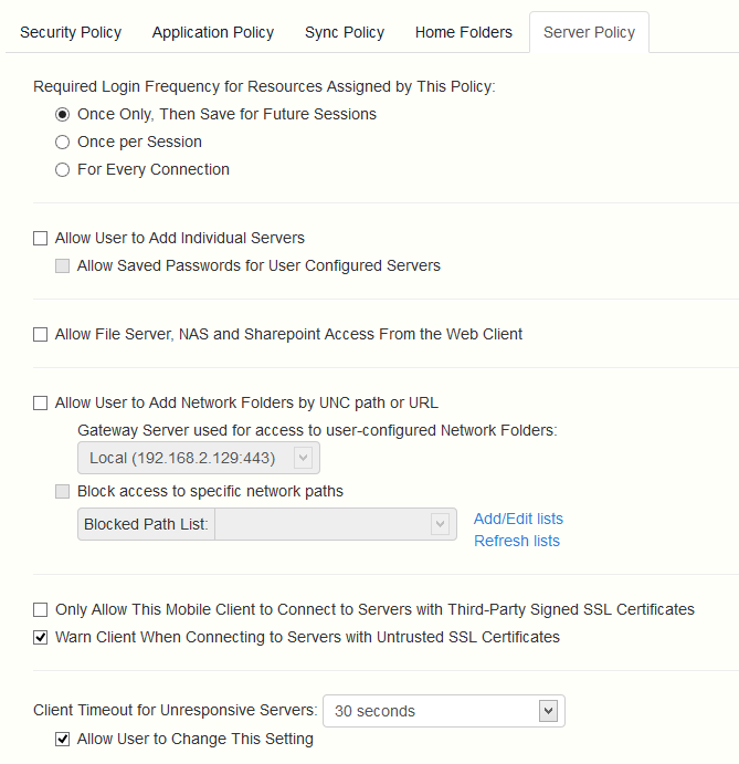 webUI_Server Policy