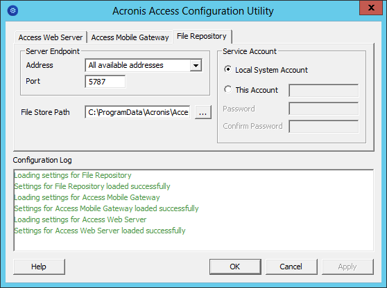 Upgrading mE Configuration Utility File Repository