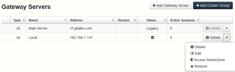 Upgrading Registered Actions