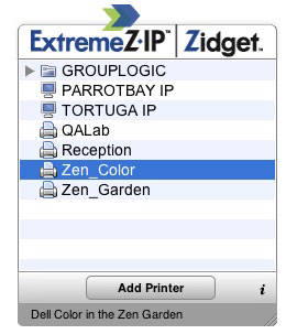Configuring Zidget Configuring