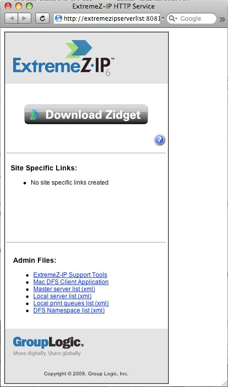 Configuring Zidget Installing