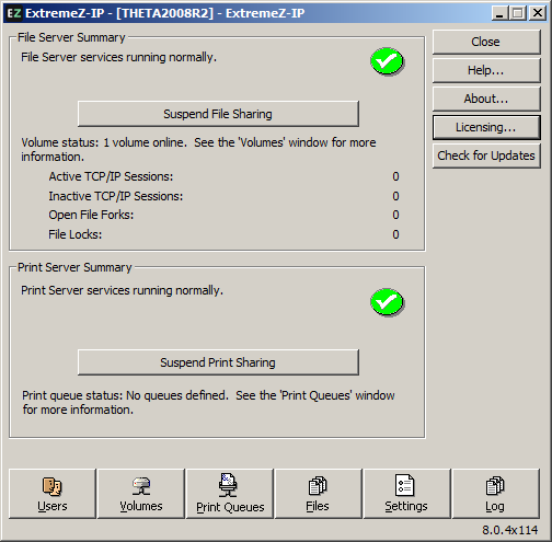 Quickstart Ezip Administrator