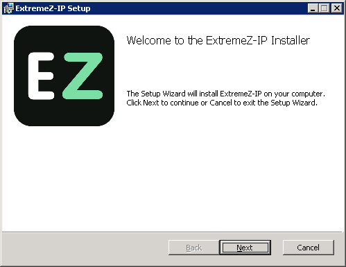 Quickstart Installer Welcome