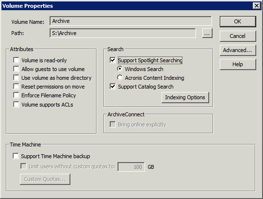 Using Volume Properties