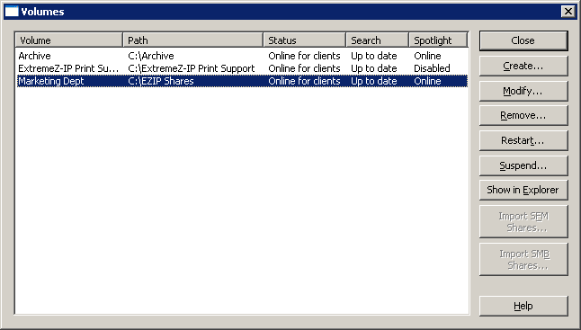 Using Volumes