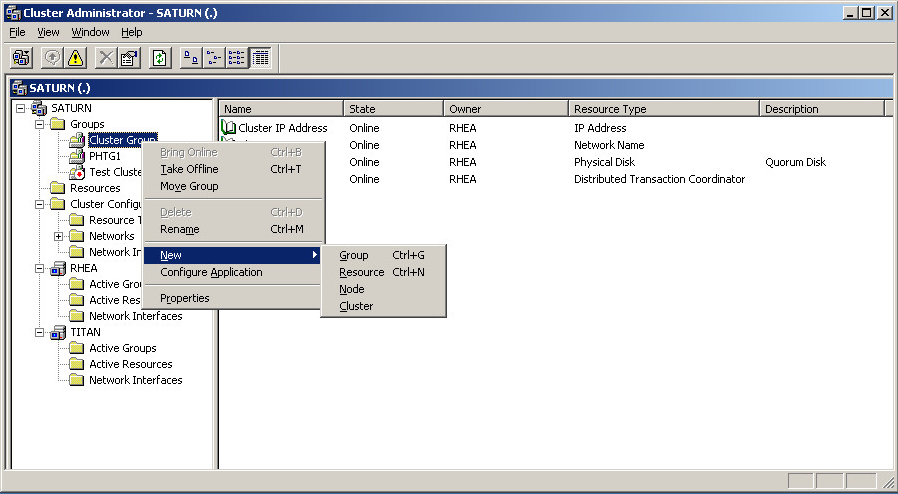 Clustering 2003 Adding a Resource