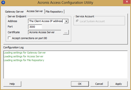 Clustering Configuration Utility Access
