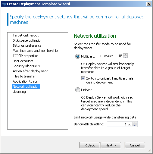 Adjusting network utilization