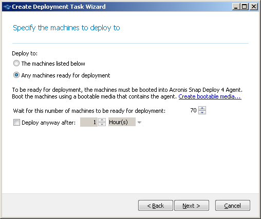 Triggering conditions for event-driven deployment