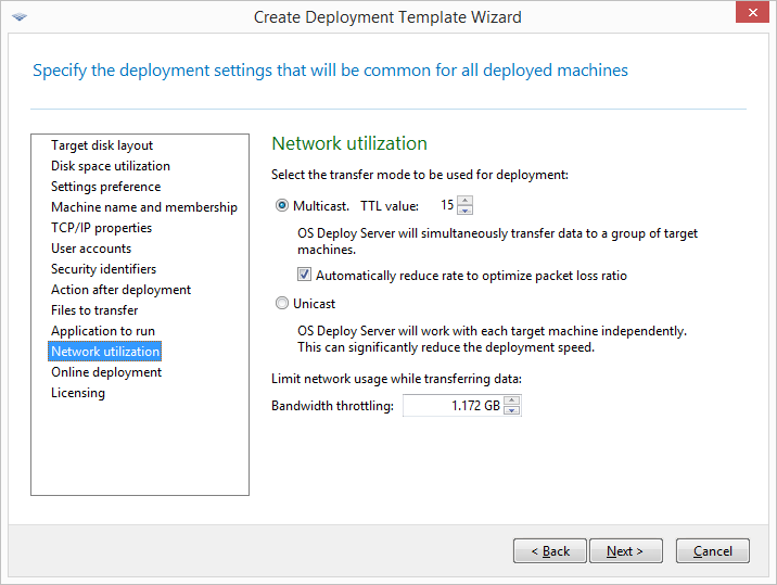 Adjusting network utilization