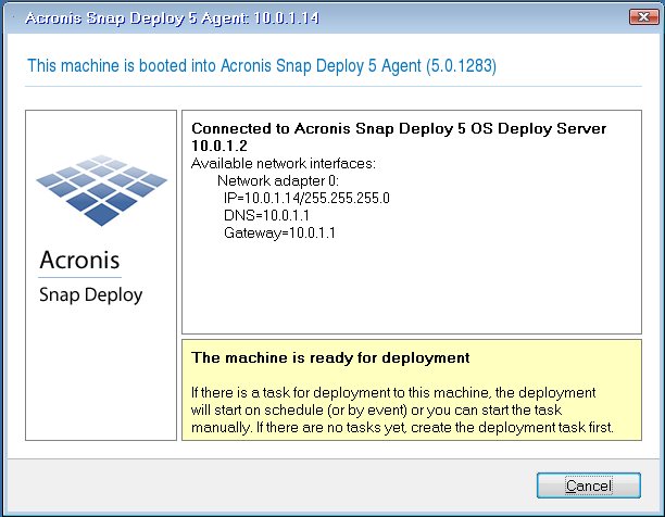 Agent ready for deployment