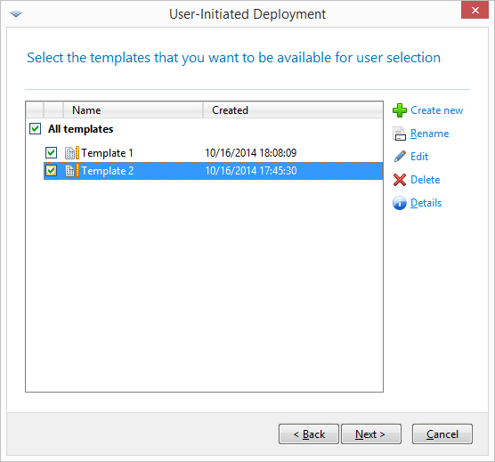 Adding templates to the custom boot menu