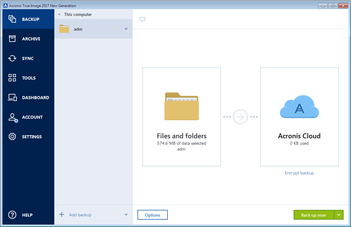 disk backup source 200