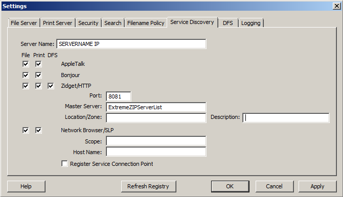 Installing Cluster Settings Service Discovery