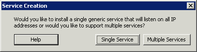 Installing Service Creation