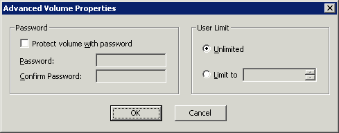 Using Advanced Volume Properties