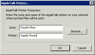 Using AppleTalk Printer