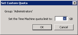 Using Set Custom Quota