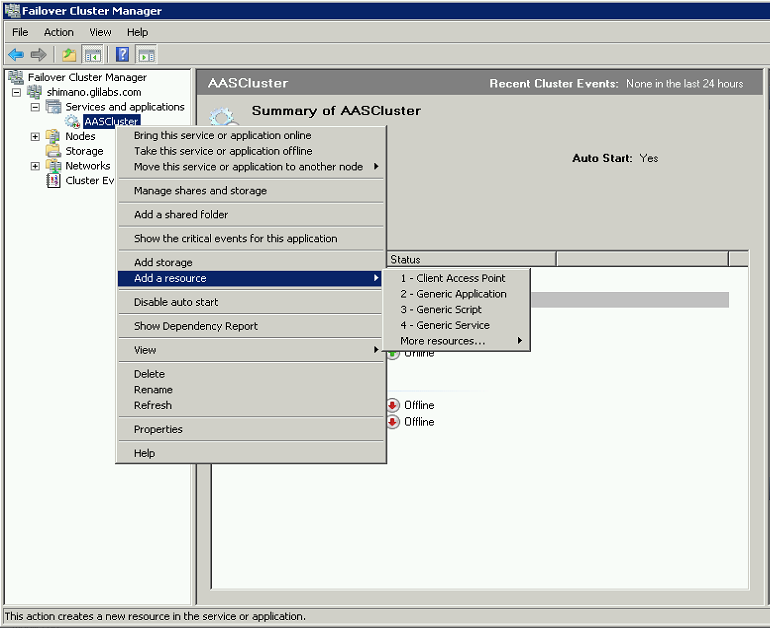 Clustering 2008 Adding a Generic Service