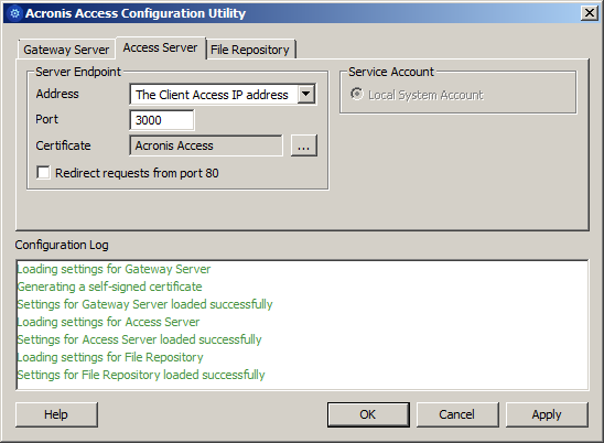 Clustering Configuration Utility Access
