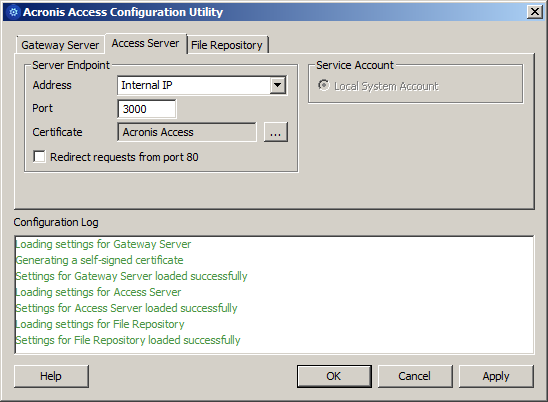 ConfUtil_Access Server