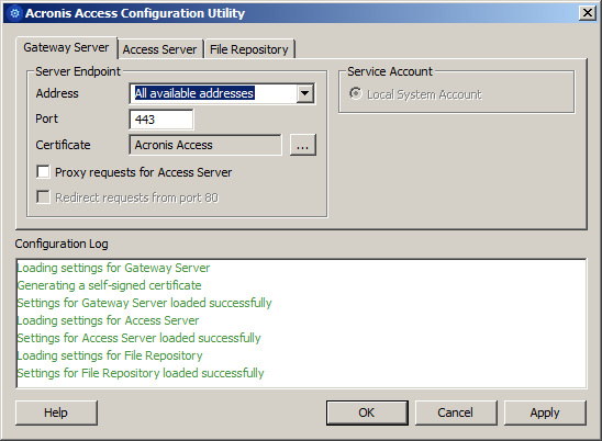 ConfUtil_Gateway Server