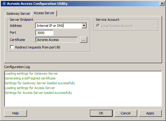 LoadBalancing ConfUtil Access