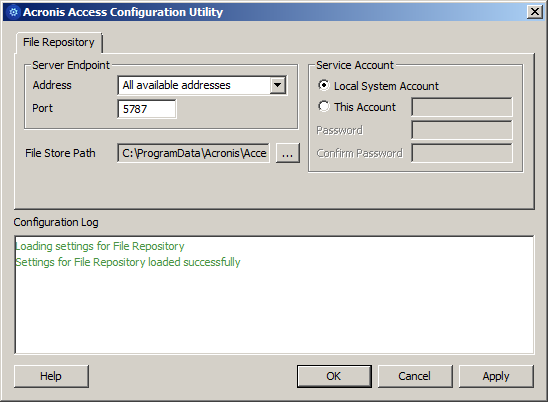 Load Balancing ConfUtil File Repository