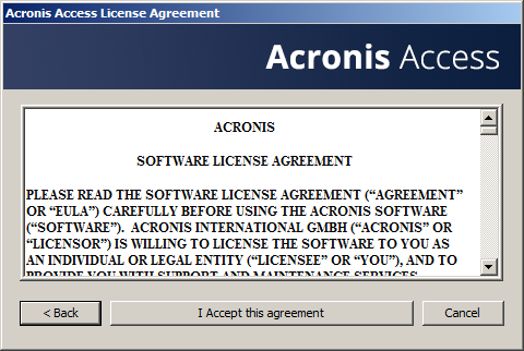 Upgrading Installer License Agreement