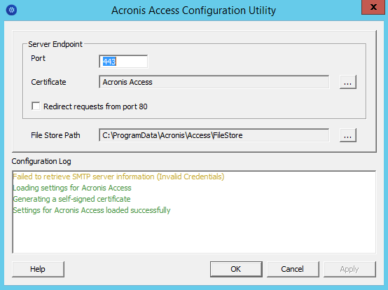 ConfUtil_Access Server