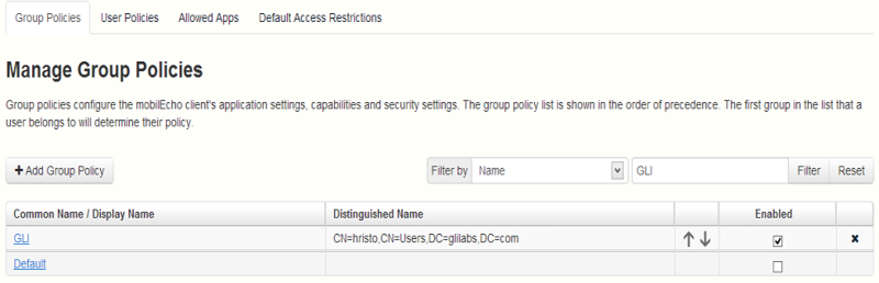 webUI_Group Policy page